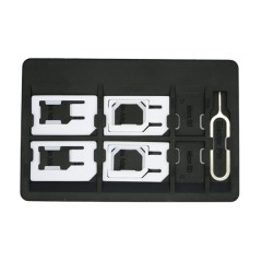 SIM Card Storage Holder with 6 Adapters & 1 Iphone Eject Pin SIM Card Storage Holder with 6 Adapters & 1 Iphone Eject Pin