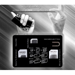 SIM Card Storage Holder with Adapters & Iphone Eject Pin SIM Card Storage Holder with Adapters & Iphone Eject Pin