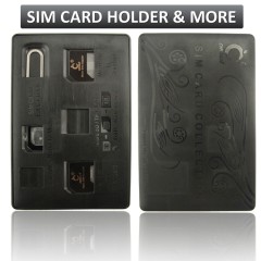 SIM Card Holder Case slim & compact, Credit Card Style SIM Card Holder Case slim & compact, Credit Card Style