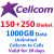250₪ + 150₪ + Unlimited Cellcom + 1000GB Data  + $67.00 